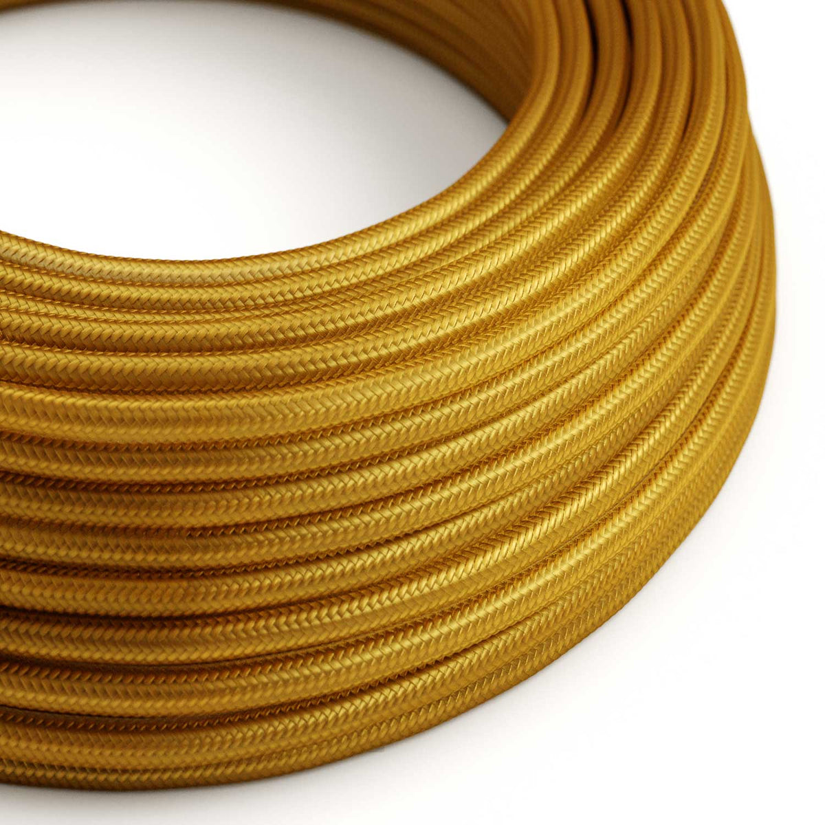 Textilkabel glänzendes Gold