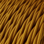 Textilkabel glänzendes Gold – Ansicht 2