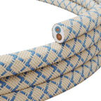 Flaches Textilkabel Blau Steward und Beige Losanga