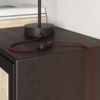 Flachgewebekabel Bordeaux glänzend – Ansicht 3
