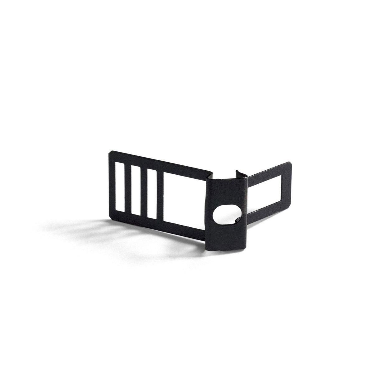 Kabelclip/Halterung aus Metall für 16 mm Schnur – Schwarz