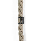 Kabelclip/Halterung aus Metall für 16 mm Schnur – Schwarz – Ansicht 2