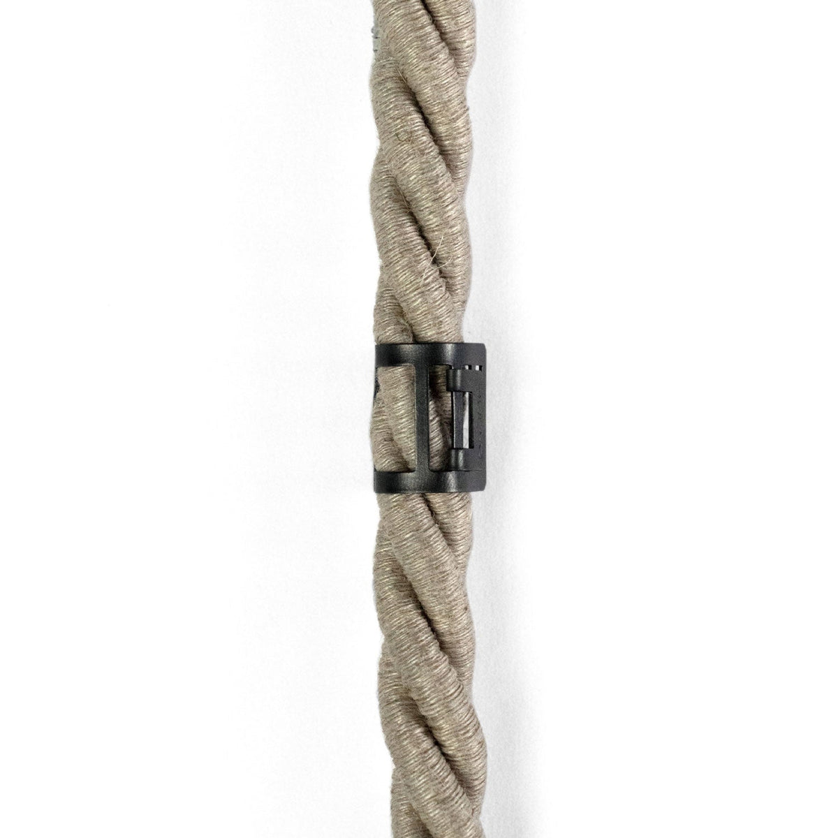 Kabelclip/Halterung aus Metall für 16 mm Schnur – Schwarz – Ansicht 2
