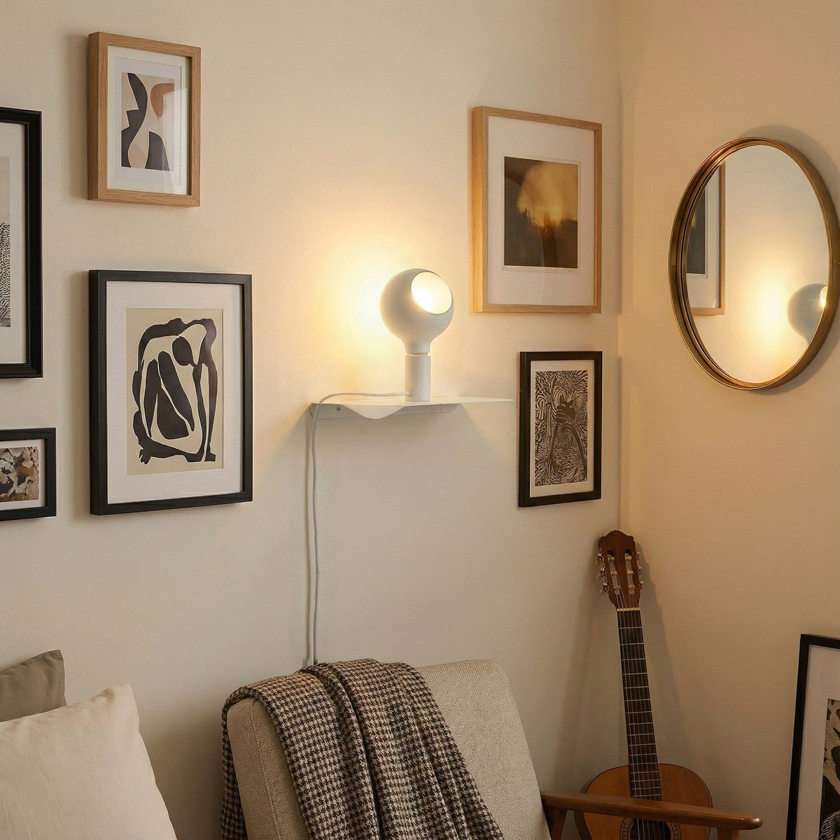 Combo Camo – Lampe mit Regal – Weiß – Ansicht 2