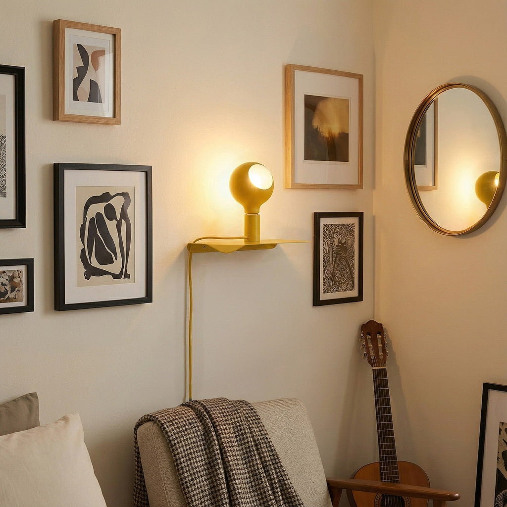 Combo Camo – Lampe mit Regal – Gelb – Ansicht 2