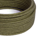 Elektrokordel für Beleuchtung, Rindenbraun aus Jute