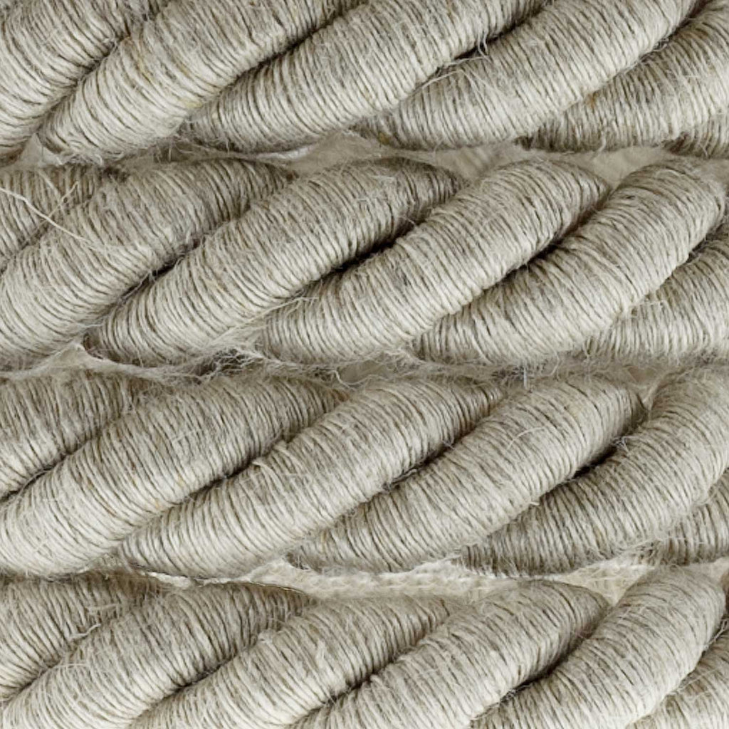 3x0,75 Elektrokordel ummantelt mit naturbelassenem Leinen