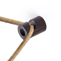 Dezentralisator, V-Haken für Decke oder Wand aus Holz für Textilkabel – Wenge-Effekt