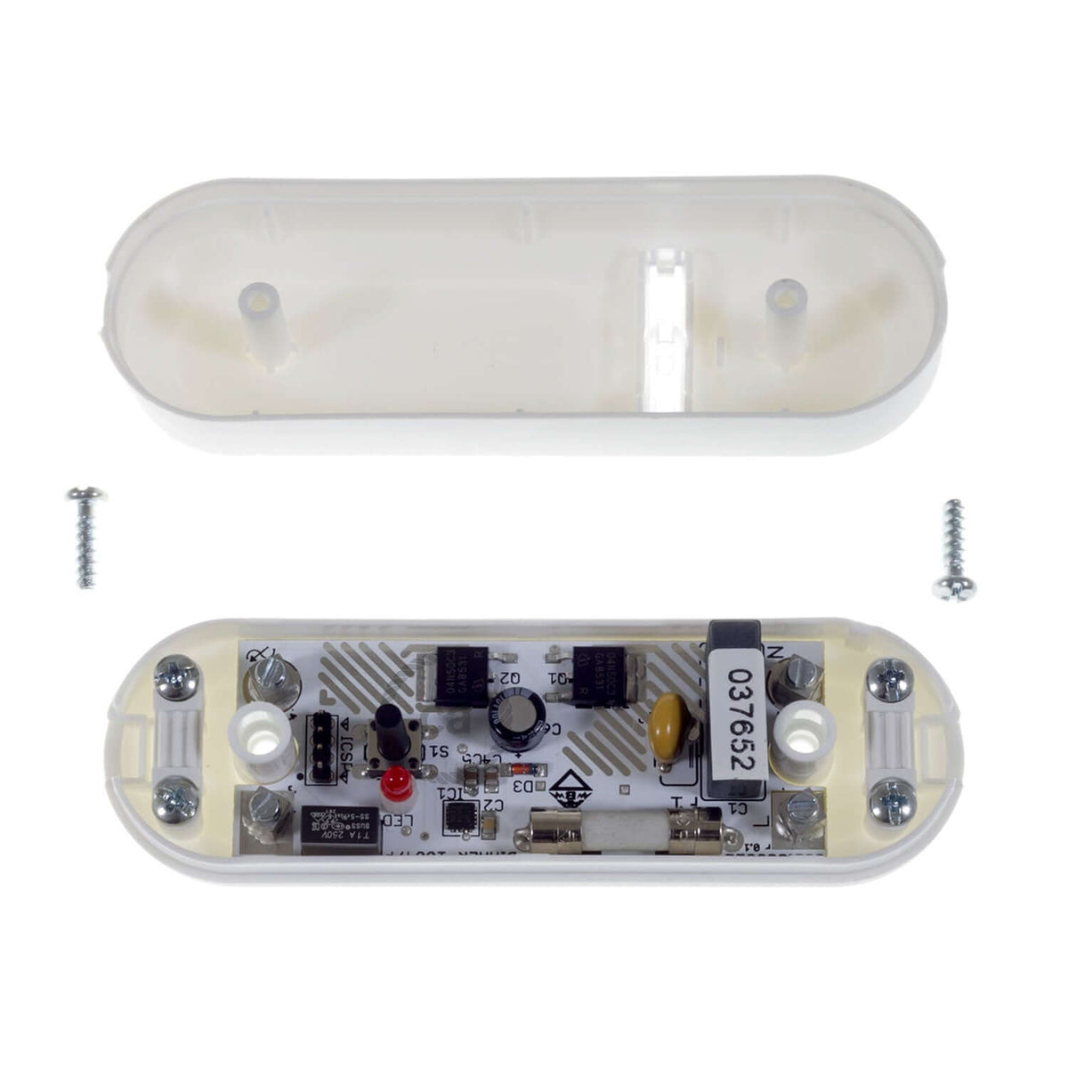 Dimmer für LED und traditionelle Glühbirnen, In-Line-Taster – Weiß – Ansicht 2