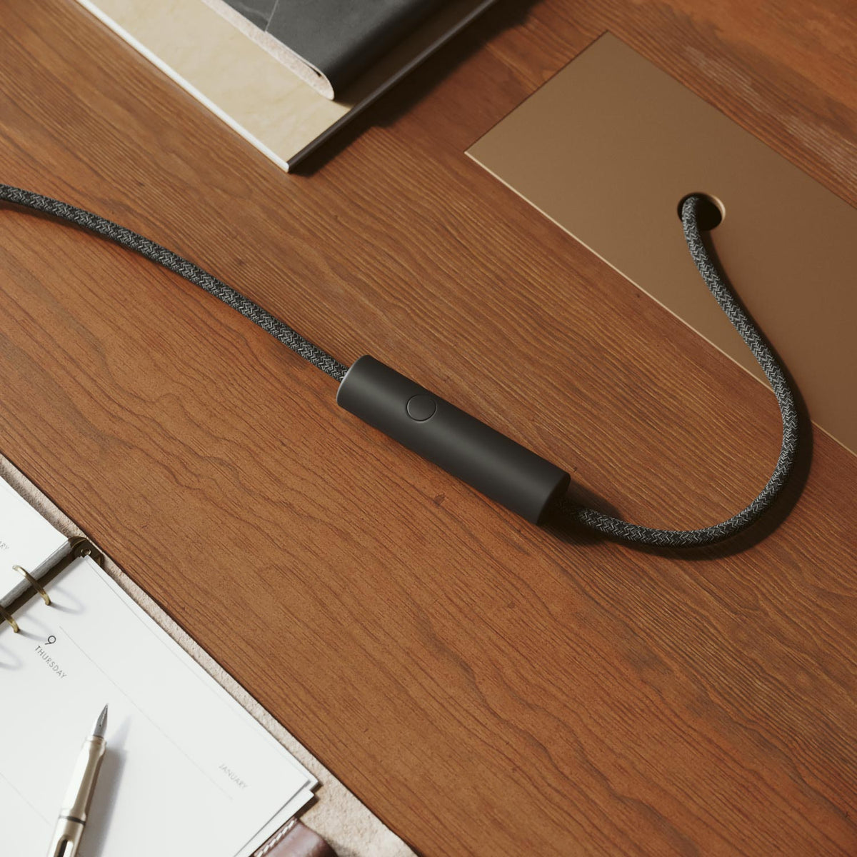 Universaldimmer mit Drucktaster für Glüh- und dimmbare LED-Lampen - Schwarz – Ansicht 3