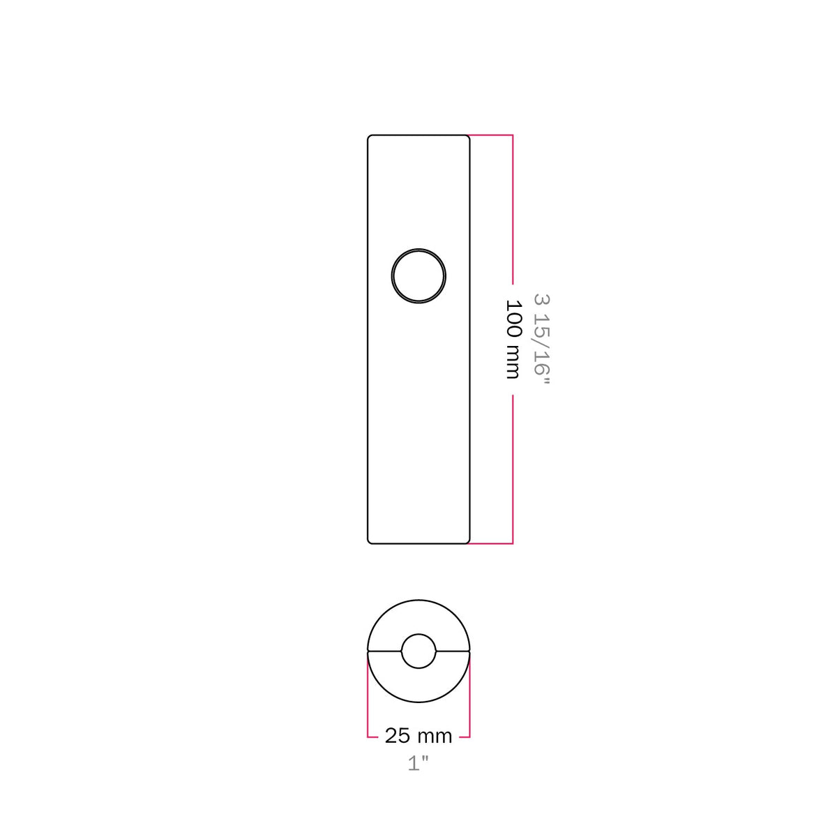 Universaldimmer mit Druckknopf für Glühlampen und dimmbare LED-Lampen – Transparent – Ansicht 5