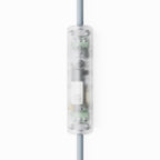 Universaldimmer mit Druckknopf für Glühlampen und dimmbare LED-Lampen – Transparent