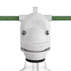 Eiva-2 – Außenfassunge für zwei Ausgänge IP65, E27, für das Modulair-System – Weiß