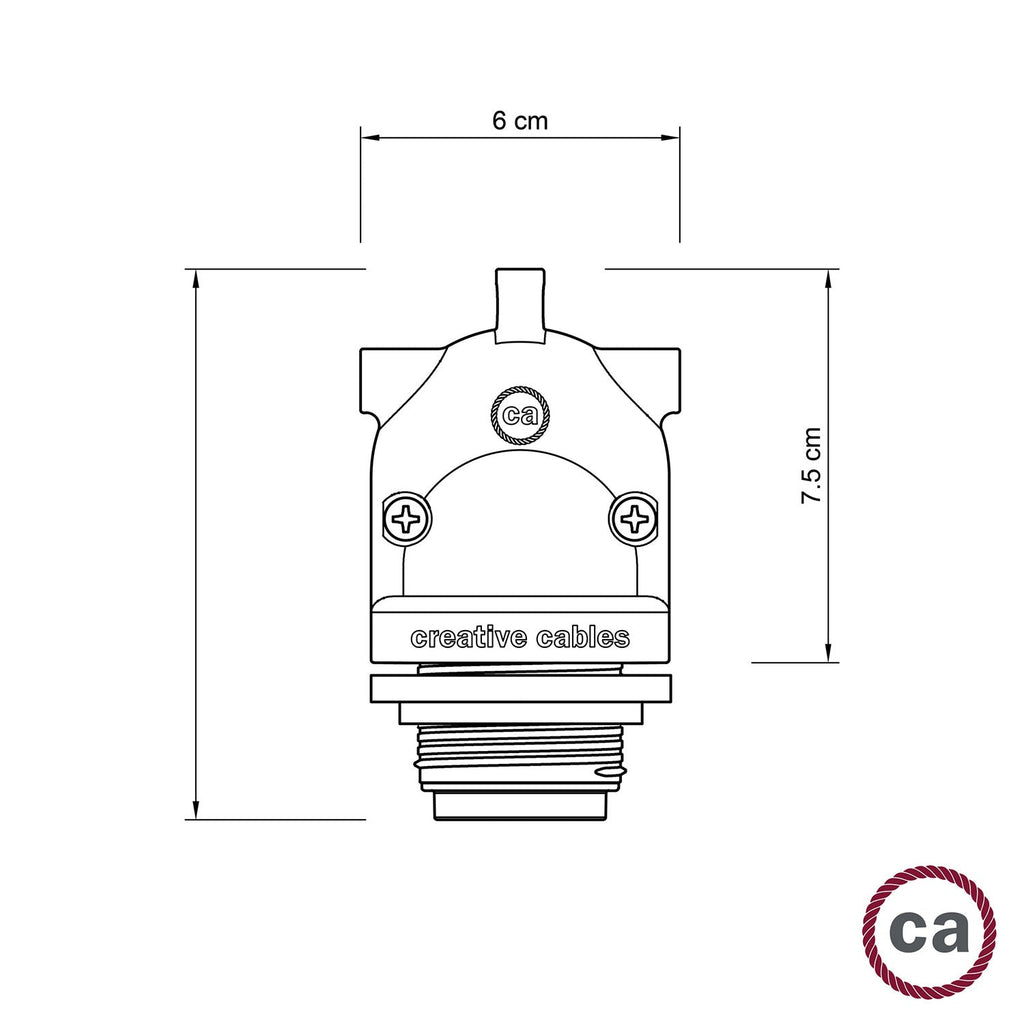 Eiva-2 – Außenfassung mit Doppelausgang IP65, E27-Fassung für Modulair-System – Schwarz – Ansicht 8