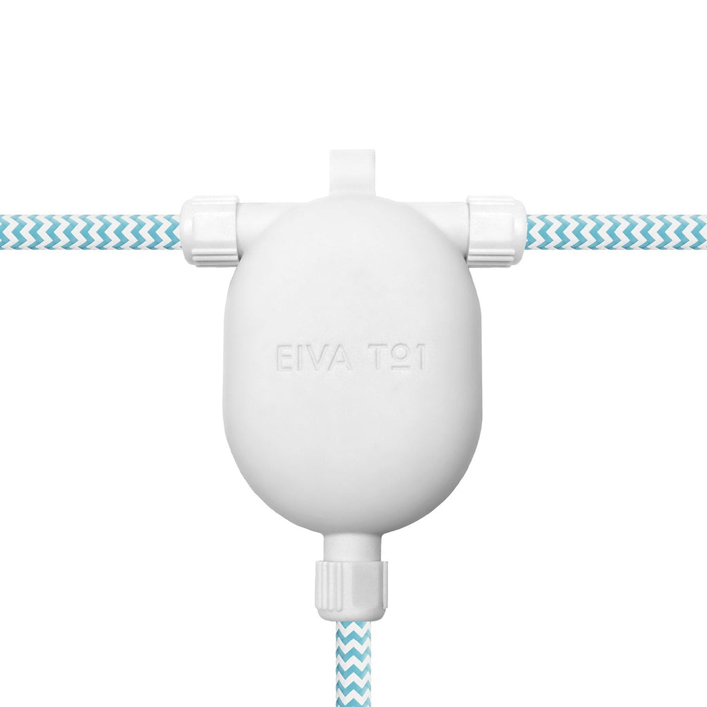 EIVA-3 3-Wege-Verbindung IP65 für Außenbereich - Modulair-System - Weiß