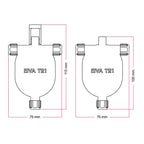 EIVA-3 3-Wege-Verbindung IP65 für Außenbereich - Modulair-System - Weiß – Ansicht 7