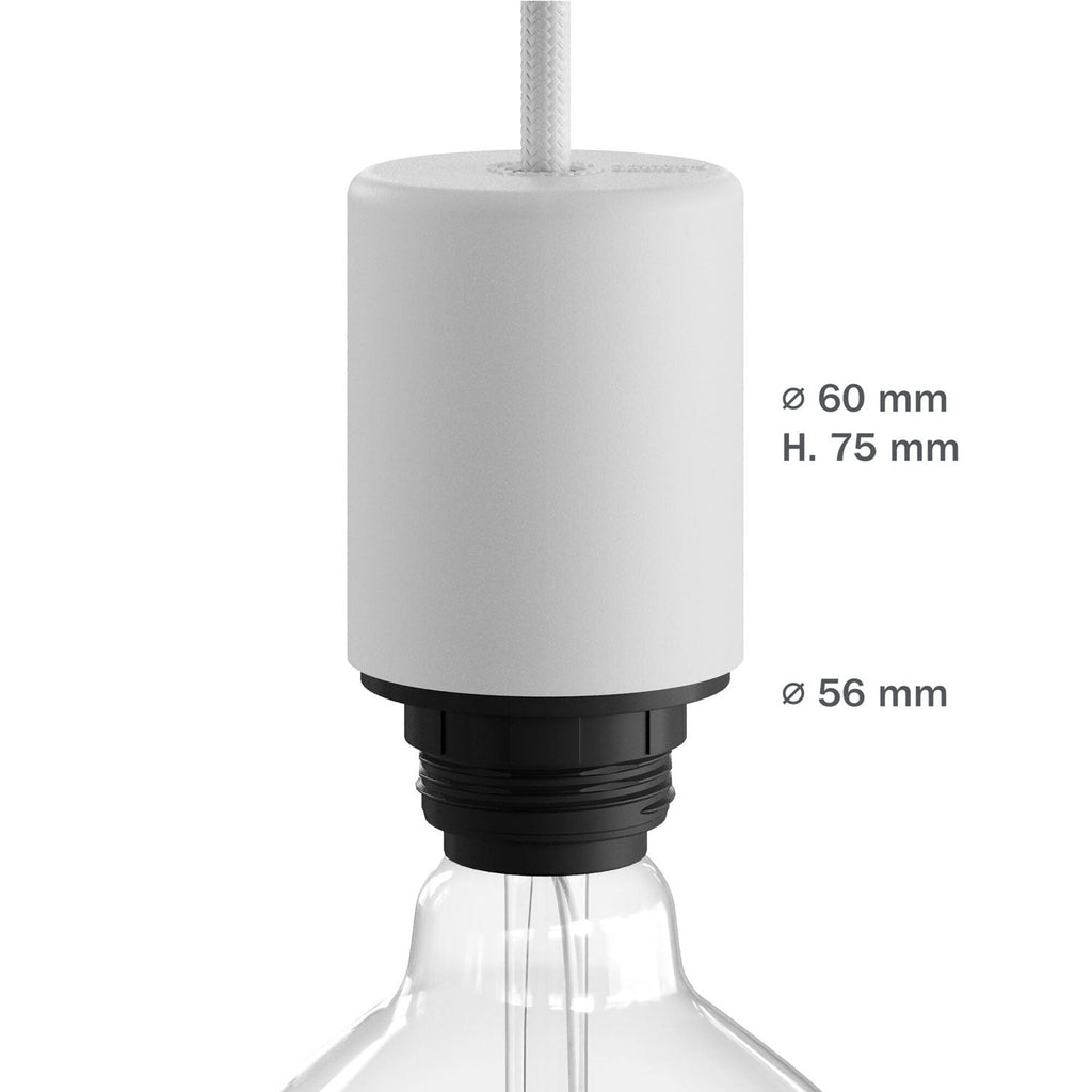EIVA ELEGANT IP65 Außen-Lampenfassungs-Kit aus Silikon für E27-Schirm – Modulair System – Weiß – Ansicht 8