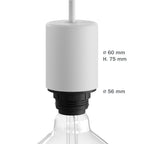 EIVA ELEGANT Lampenfassungs-Kit IP65 Outdoor aus Silikon für Lampenschirme E27 – Modulair-System – Schwarz – Ansicht 8