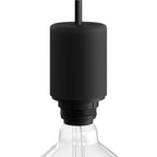 EIVA ELEGANT Lampenfassungs-Kit IP65 Outdoor aus Silikon für Lampenschirme E27 – Modulair-System – Schwarz