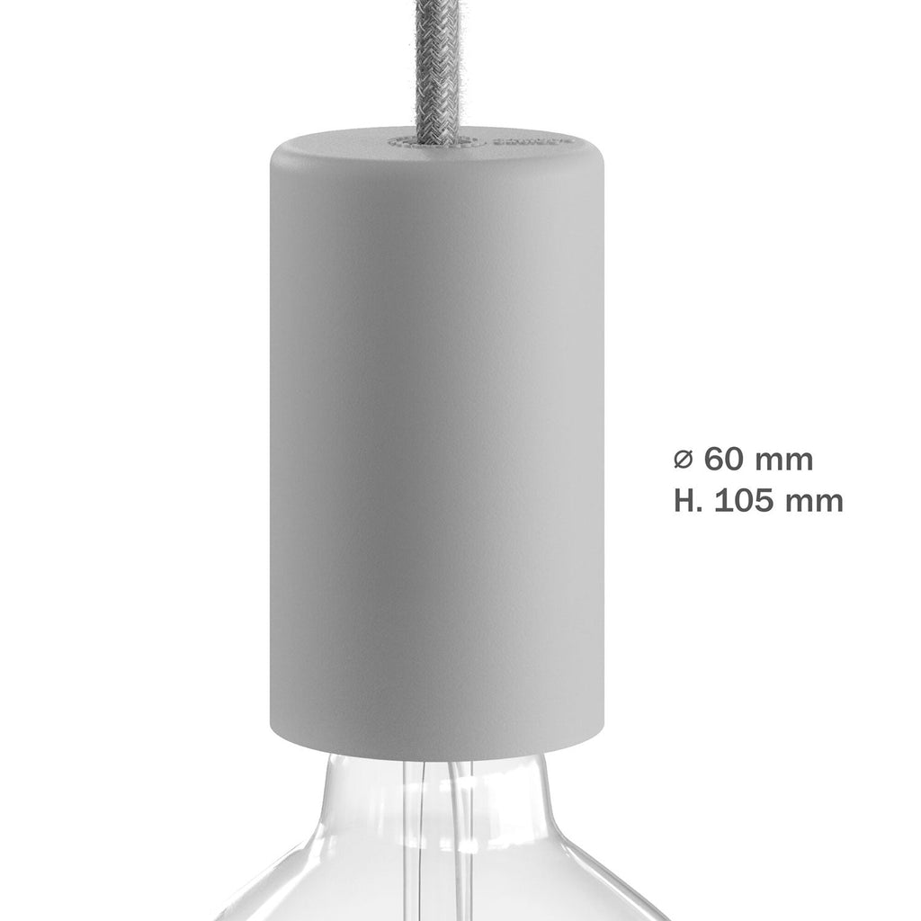 EIVA ELEGANT, Lampenfassungs-Kit für den Außenbereich E27 IP65 aus Silikon für das Modulairsystem - Eisgrau – Ansicht 8
