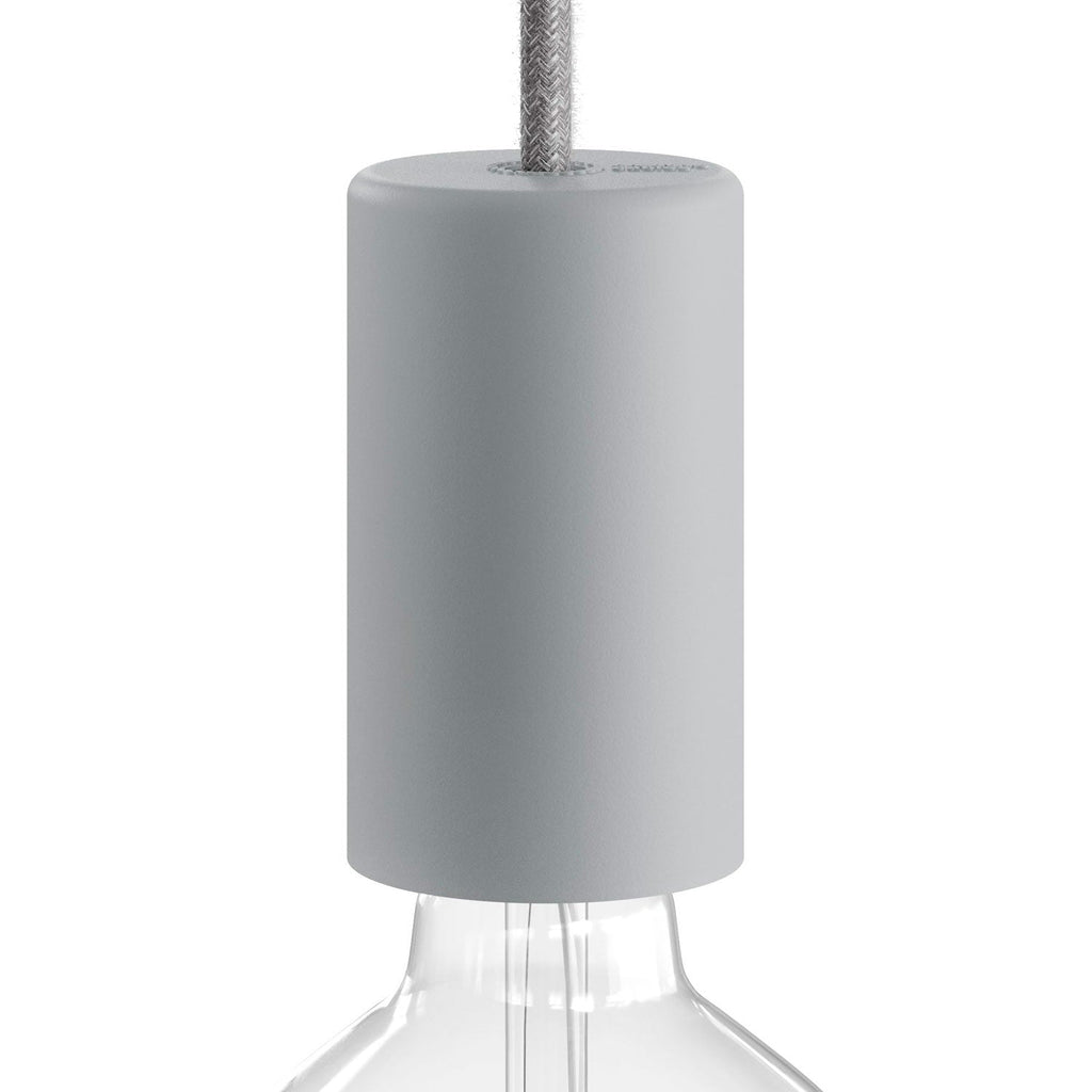 EIVA ELEGANT, Lampenfassungs-Kit für den Außenbereich E27 IP65 aus Silikon für das Modulairsystem - Eisgrau