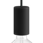 EIVA ELEGANT, Lampenfassungs-Kit für Außenbereich E27 IP65 aus Silikon für Modulair-System – Schwarz