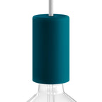EIVA ELEGANT, Lampenfassungskit für den Außenbereich E27 IP65 aus Silikon für Modulair-System – Petrol