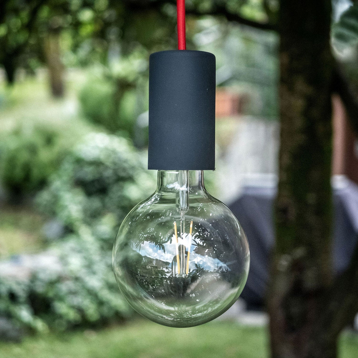 EIVA ELEGANT, Lampenfassungskit für den Außenbereich E27 IP65 aus Silikon für Modulair-System – Petrol – Ansicht 4
