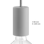 EIVA ELEGANT, Lampenfassungskit für den Außenbereich E27 IP65 aus Silikon für Modulair-System – Petrol – Ansicht 8