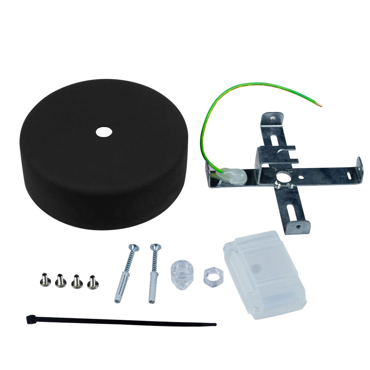 EIVA Rosetten-Set aus Soft Touch Silikon für Außenbereich IP65 – Modulairsystem – Schwarz – Ansicht 3