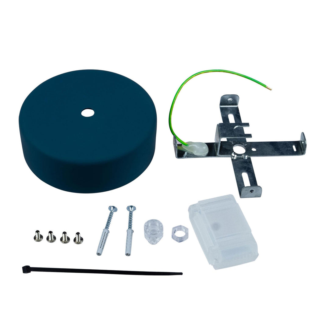 EIVA Rosonen-Kit aus Soft-Touch-Silikon für Außen IP65 – Modulair-System – Petrol – Ansicht 3