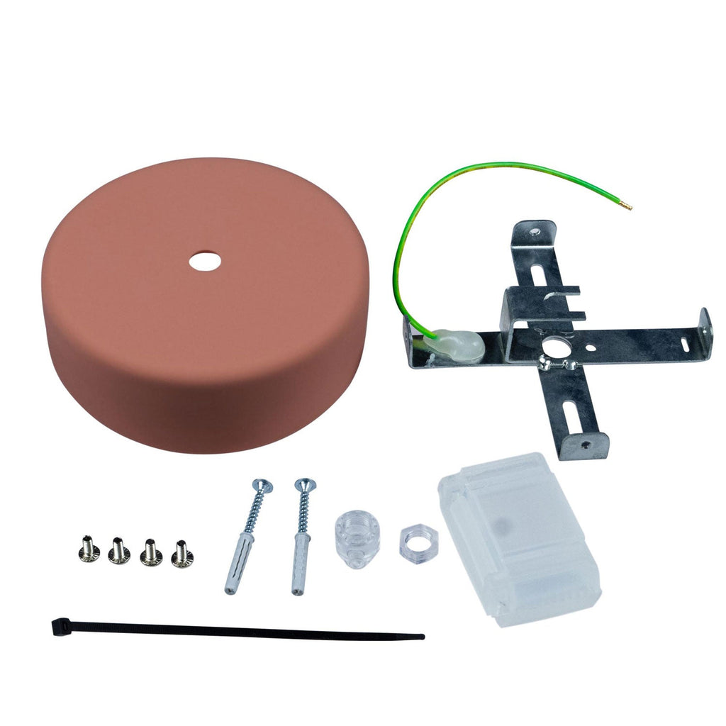 EIVA Kit Silikon Rosette Soft Touch für Außen IP65 - Modulair System - Lachs – Ansicht 3