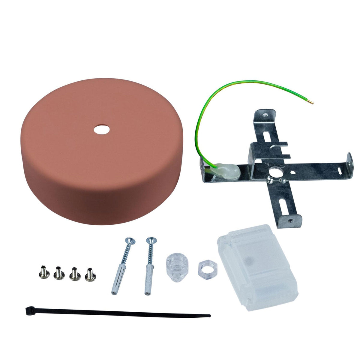 EIVA Kit Silikon Rosette Soft Touch für Außen IP65 - Modulair System - Lachs – Ansicht 3