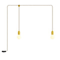 F-Snake Modulair Tragbare Outdoor-Leuchte IP65 mit 2 Lichtpunkten – Senfgelb