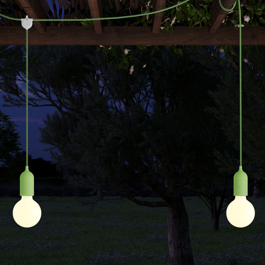 F-Snake Modulair Tragbare Außenlampe IP65 mit 2 Lichtern – Wiesengrün – Ansicht 3