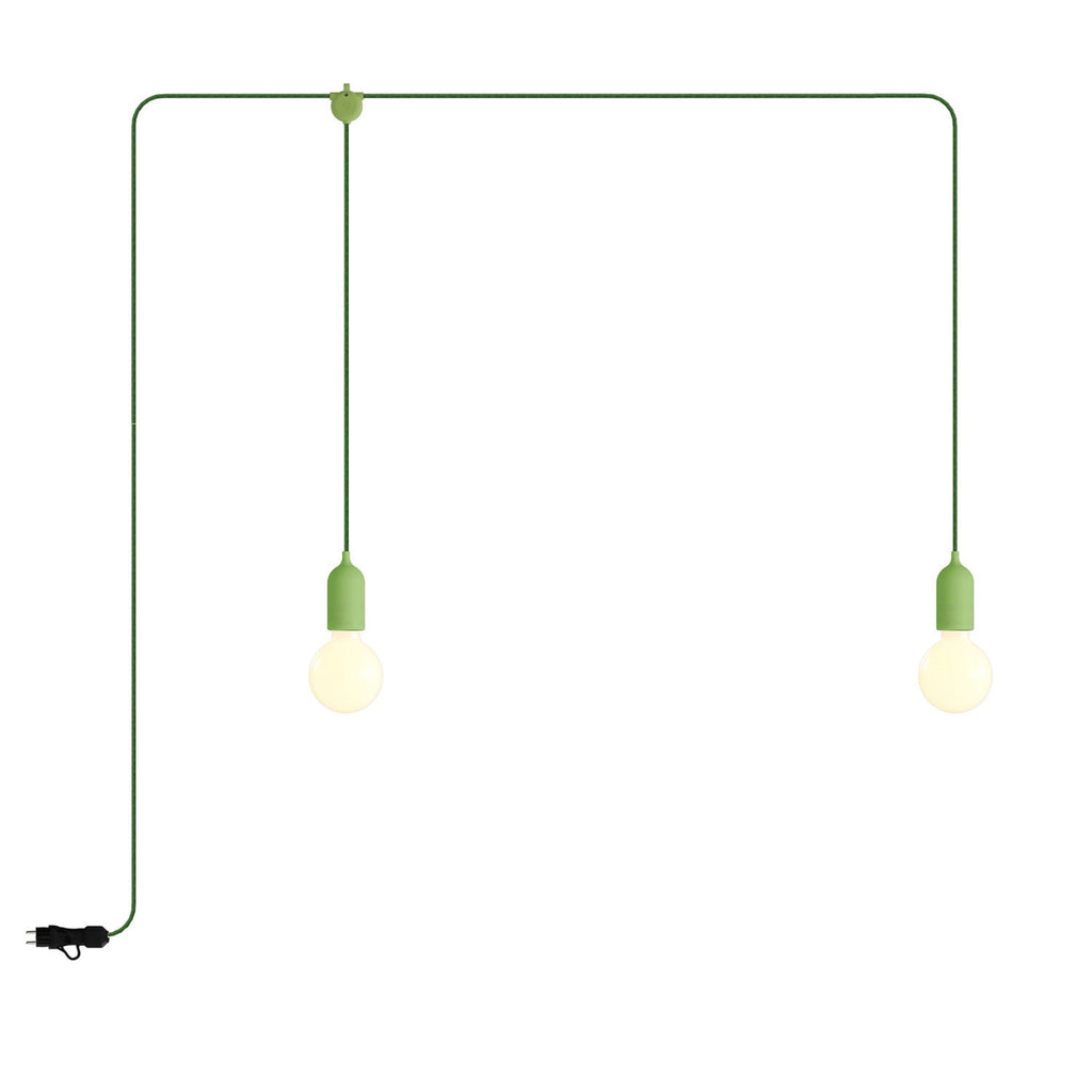 F-Snake Modulair Tragbare Außenlampe IP65 mit 2 Lichtern – Wiesengrün