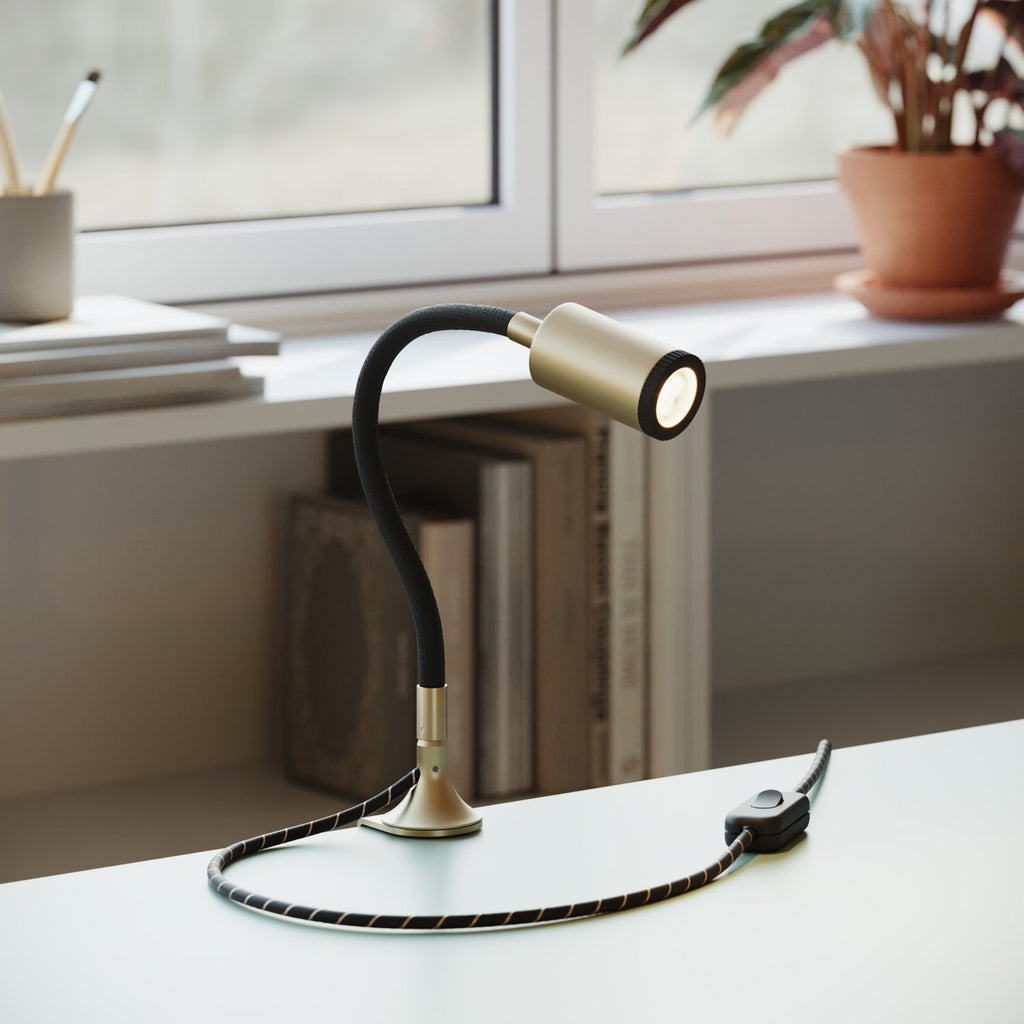 Schwenkbarer Spot MAG-Y mit Klemme – Satiniertes Bronze – Ansicht 2
