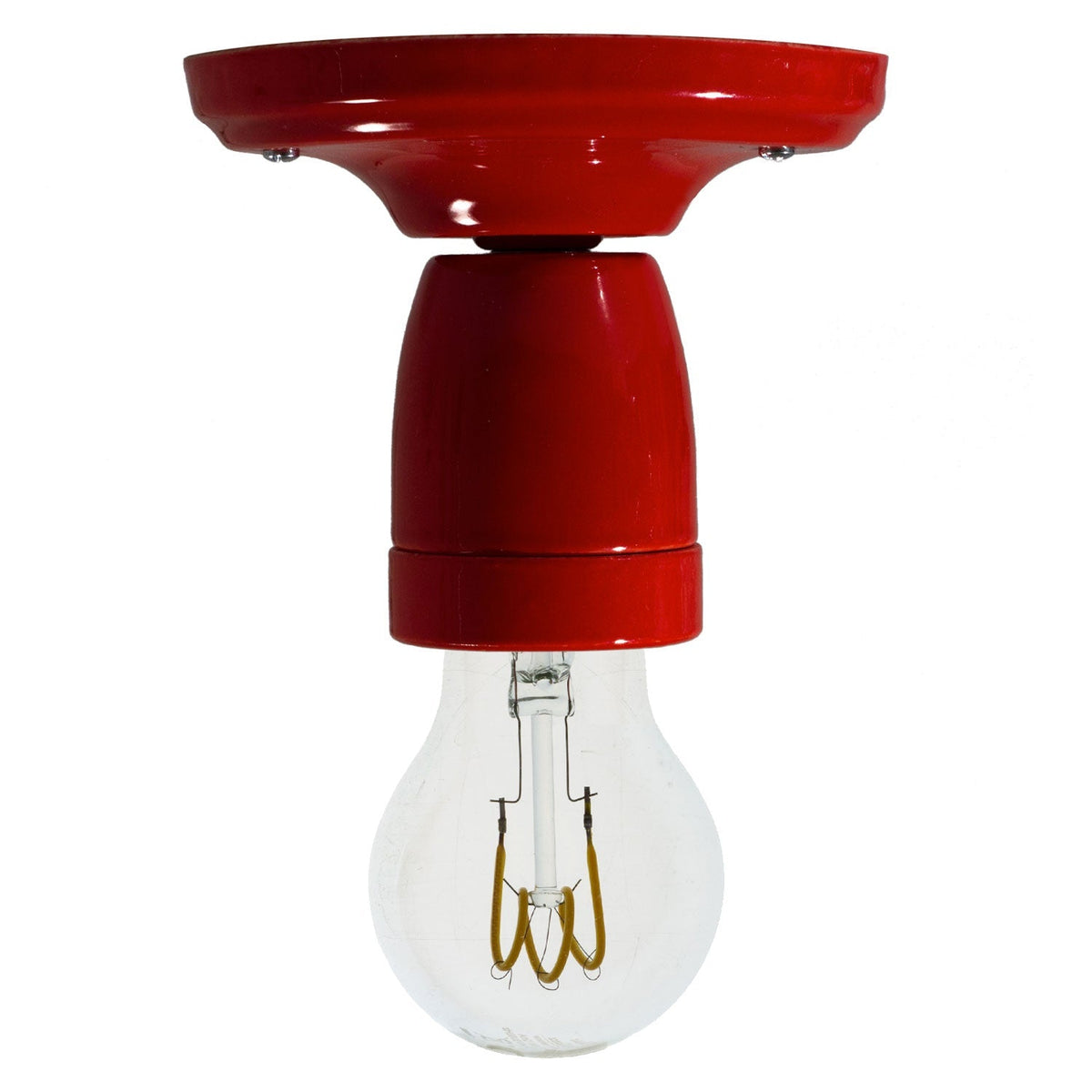 Fermaluce Color, der bunte Lichtpunkt aus Porzellan für Wand oder Decke – Rot