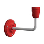 Fermaluce Color, Wandleuchte aus Metall und Porzellan mit gebogenem Arm - Rot – Ansicht 3