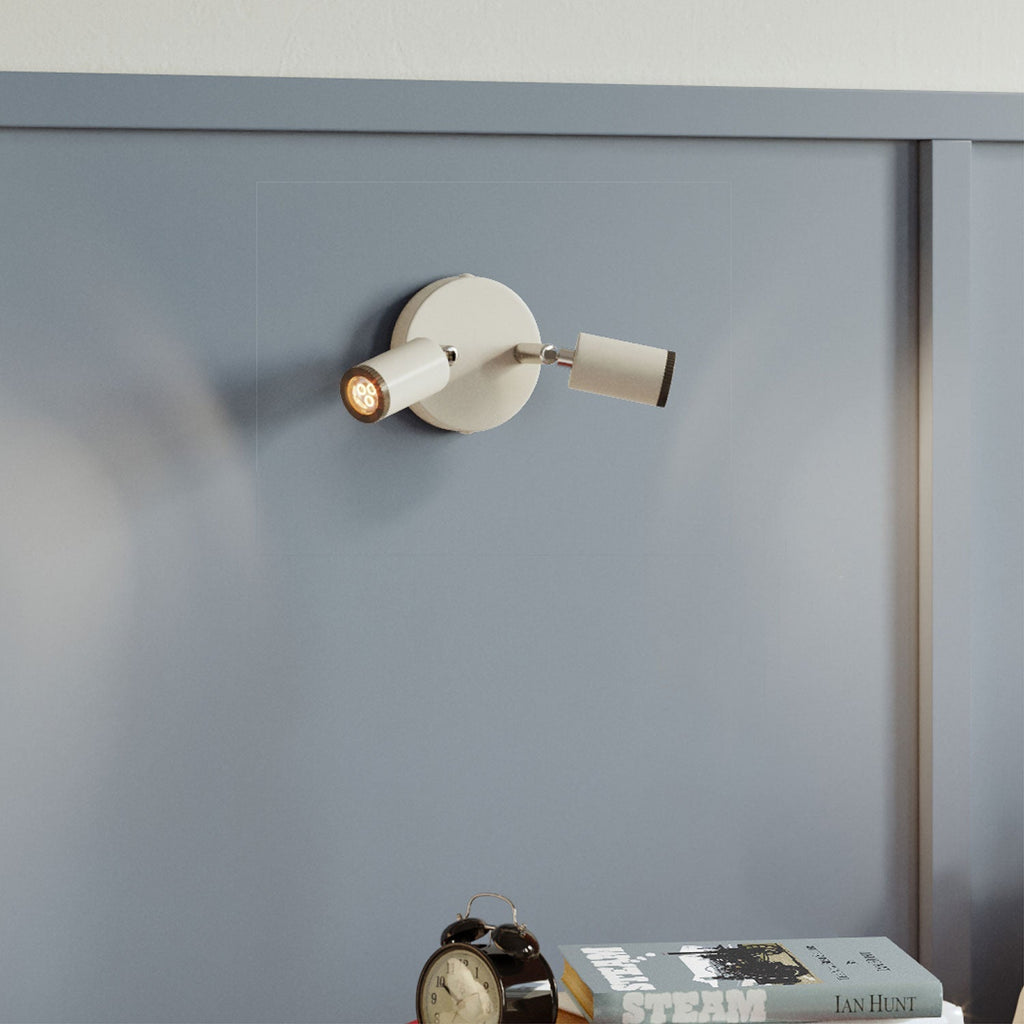 Fermaluce mit 2 verstellbaren Mini Spots GU1d0 - Mattweiß – Ansicht 3