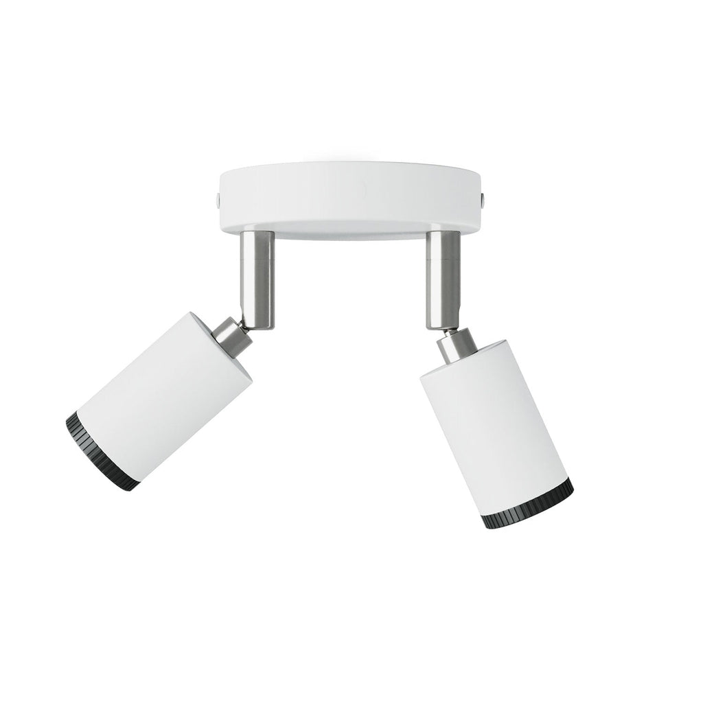 Fermaluce mit 2 verstellbaren Mini Spots GU1d0 - Mattweiß