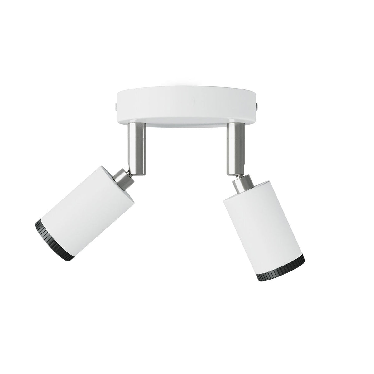 Fermaluce mit 2 verstellbaren Mini Spots GU1d0 - Mattweiß