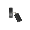 Fermaluce Mini Spotlight GU1d0 Spot, schwenkbare Lampe für Wand oder Decke mit Gelenk – Schwarz