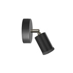 Fermaluce Mini Spotlight GU1d0 Spot, schwenkbare Lampe für Wand oder Decke mit Gelenk – Schwarz