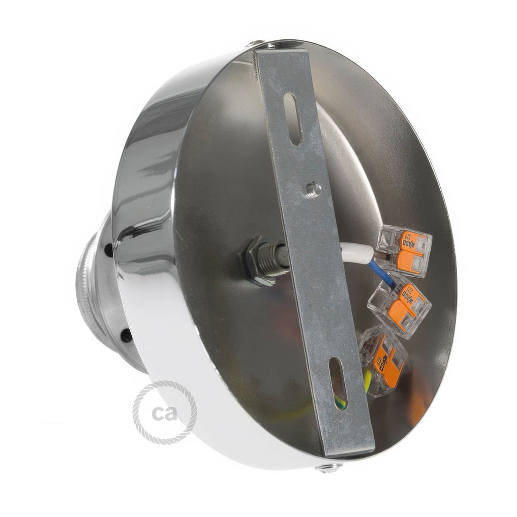 Fermaluce Metall mit E27 Lampenfassungen, Lichtpunkt aus Metall – Chrom – Ansicht 2