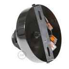 Fermaluce Metal mit E27-Gewindefassung, Lichtpunkt aus Metall – Perlschwarz – Ansicht 2