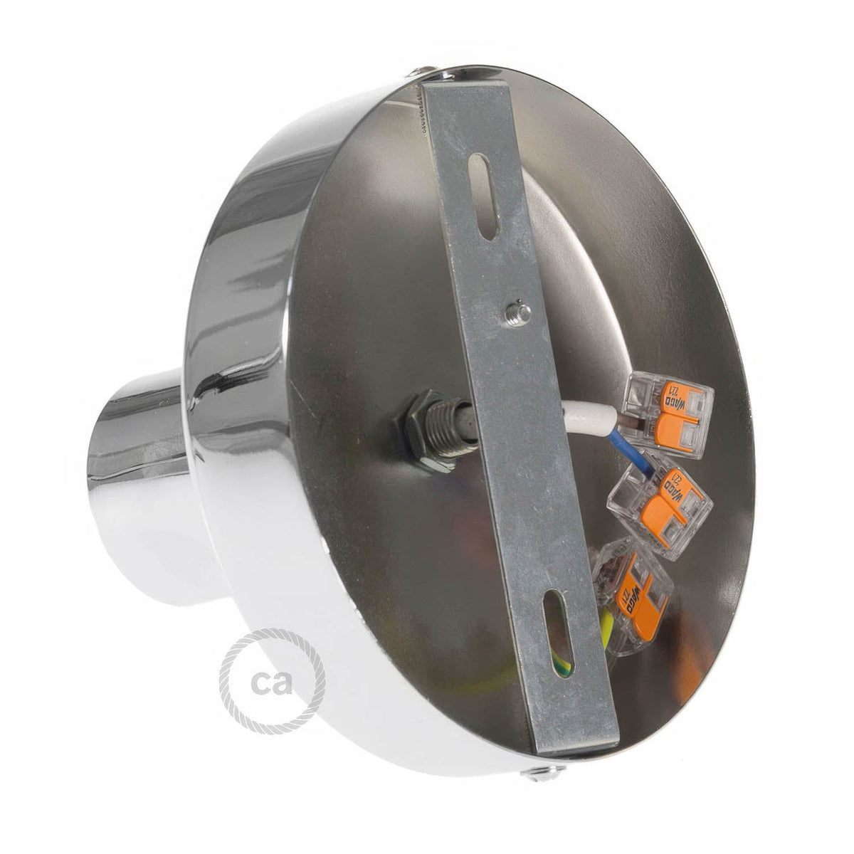 Fermaluce Metal, der Wand- oder Deckenlichtpunkt aus Metall - Chrom – Ansicht 2