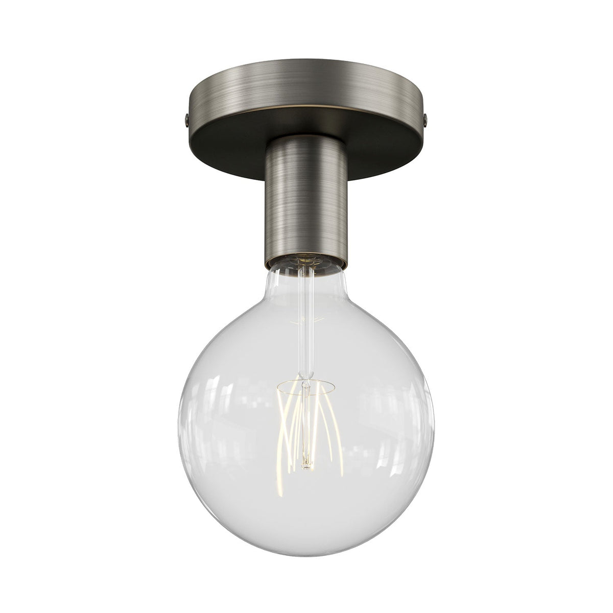 Fermaluce Metal, der Lichtpunkt aus Metall zur Wand- oder Deckenmontage – Satin-Titan