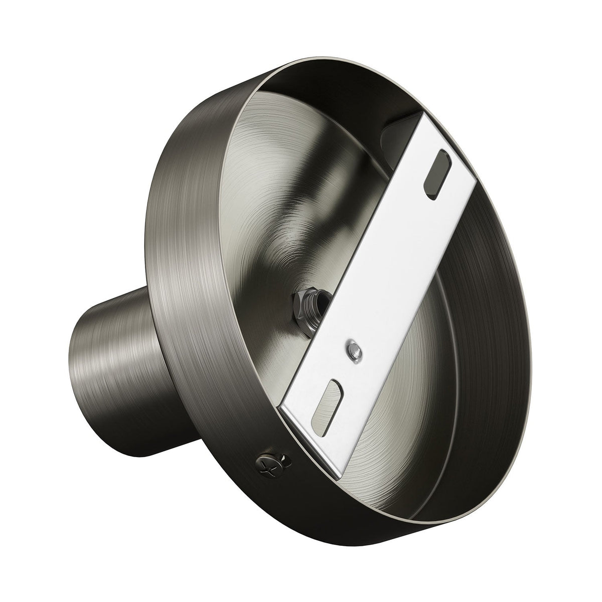 Fermaluce Metal, der Lichtpunkt aus Metall zur Wand- oder Deckenmontage – Satin-Titan – Ansicht 2