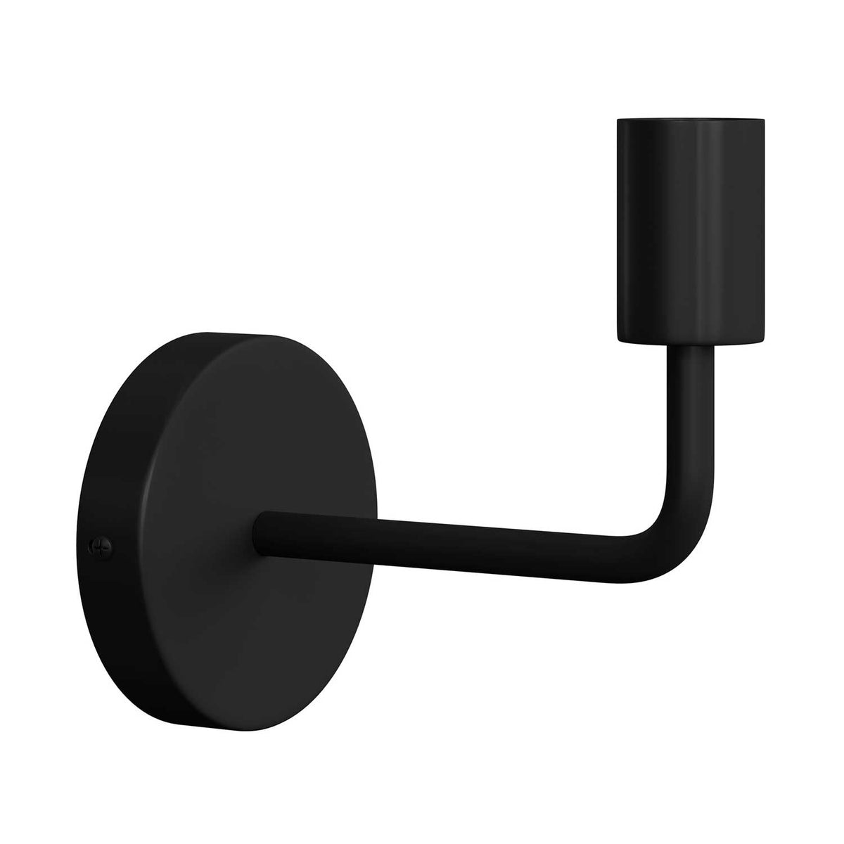 Fermaluce Metal, Wandlampe aus Metall mit gebogenem Ausleger – Schwarz – Ansicht 3